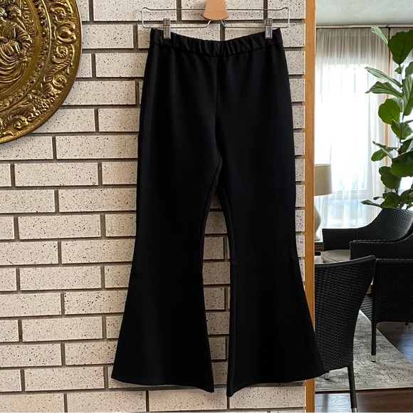 Emerson Fry Layering Flare Black Ponte Pants | Cropped | Stretch | Neutral - Picture 10 of 10